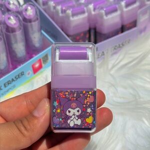 Sanrio Kuromi Roller Eraser Kawaii School Supplies Back to School Student